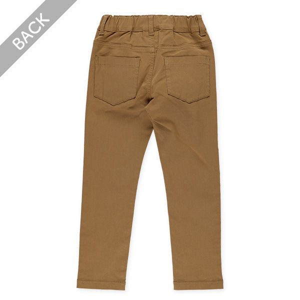 日本西松屋 - 彈性好動百搭長褲-卡其