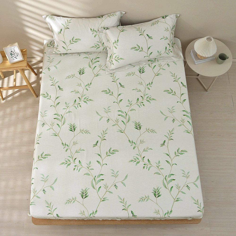 雙人床包枕套組 300織100%天絲 萊賽爾-芮雅