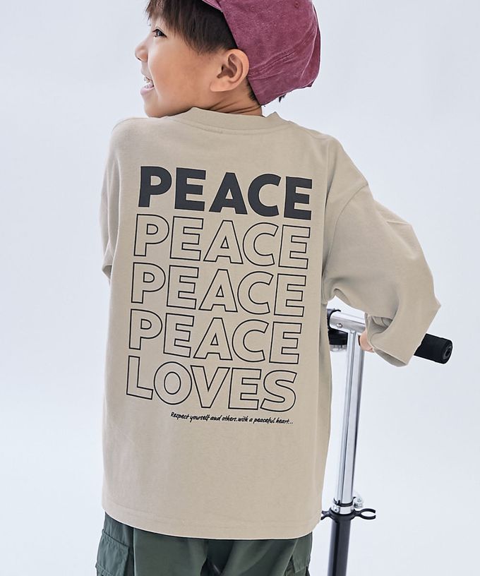 日本 devirock - 100%棉 定番印花寬版長袖上衣-NEW YORK-黑