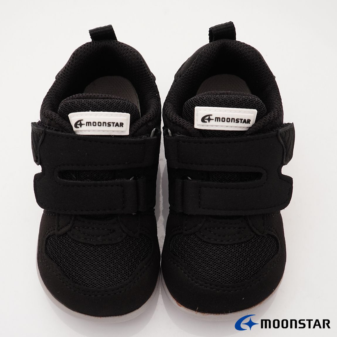 Moonstar日本月星 - HI系列寶寶學步穩健款(寶寶段)-學步鞋-黑金