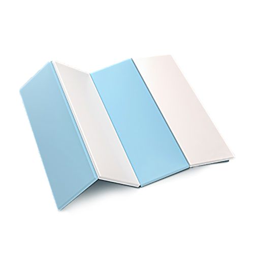 兒童折疊地墊無縫隙加厚4cm-清新藍-1歲以上適用
