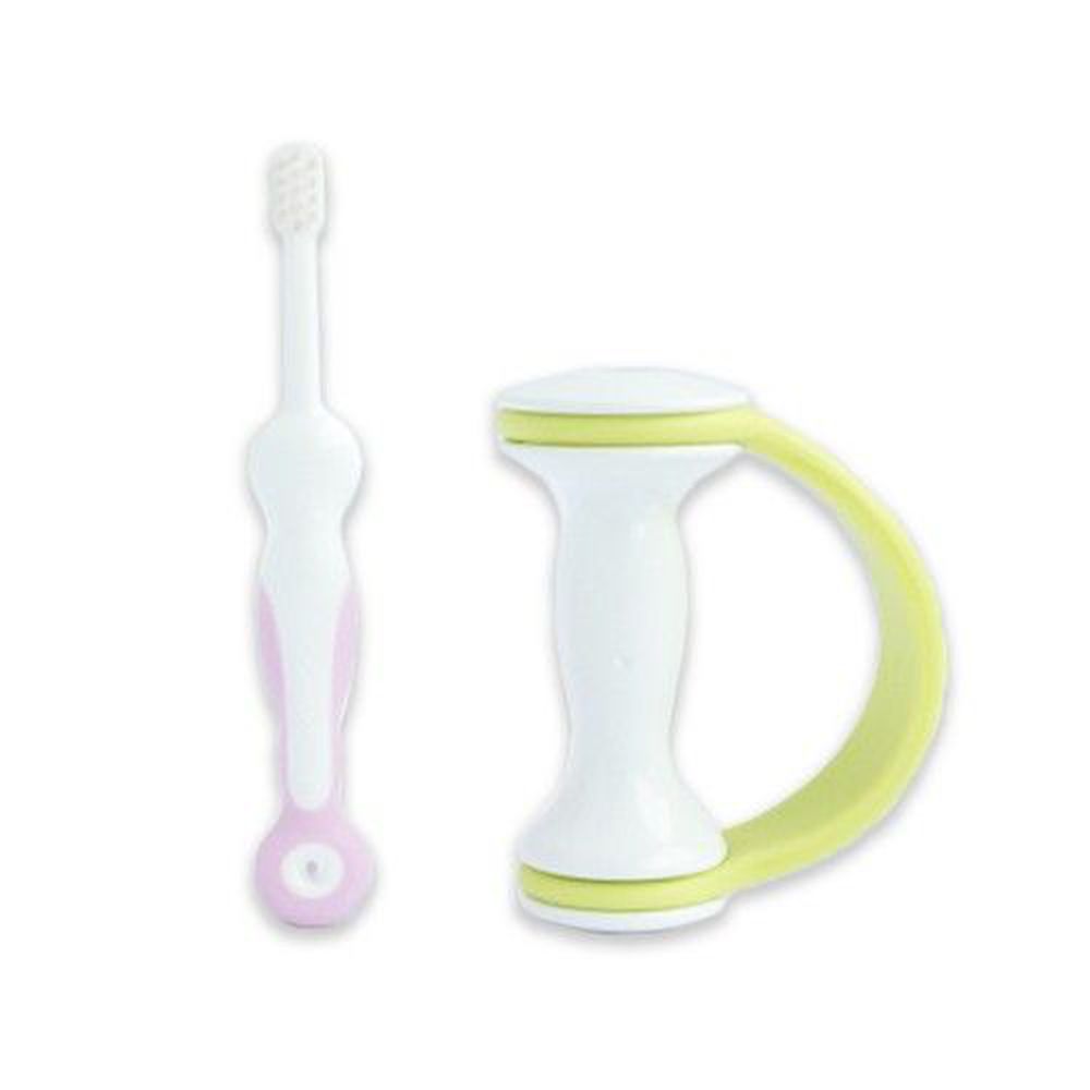 日本 Combi - teteo 握把式刷牙訓練器 (10個月起~36個月)