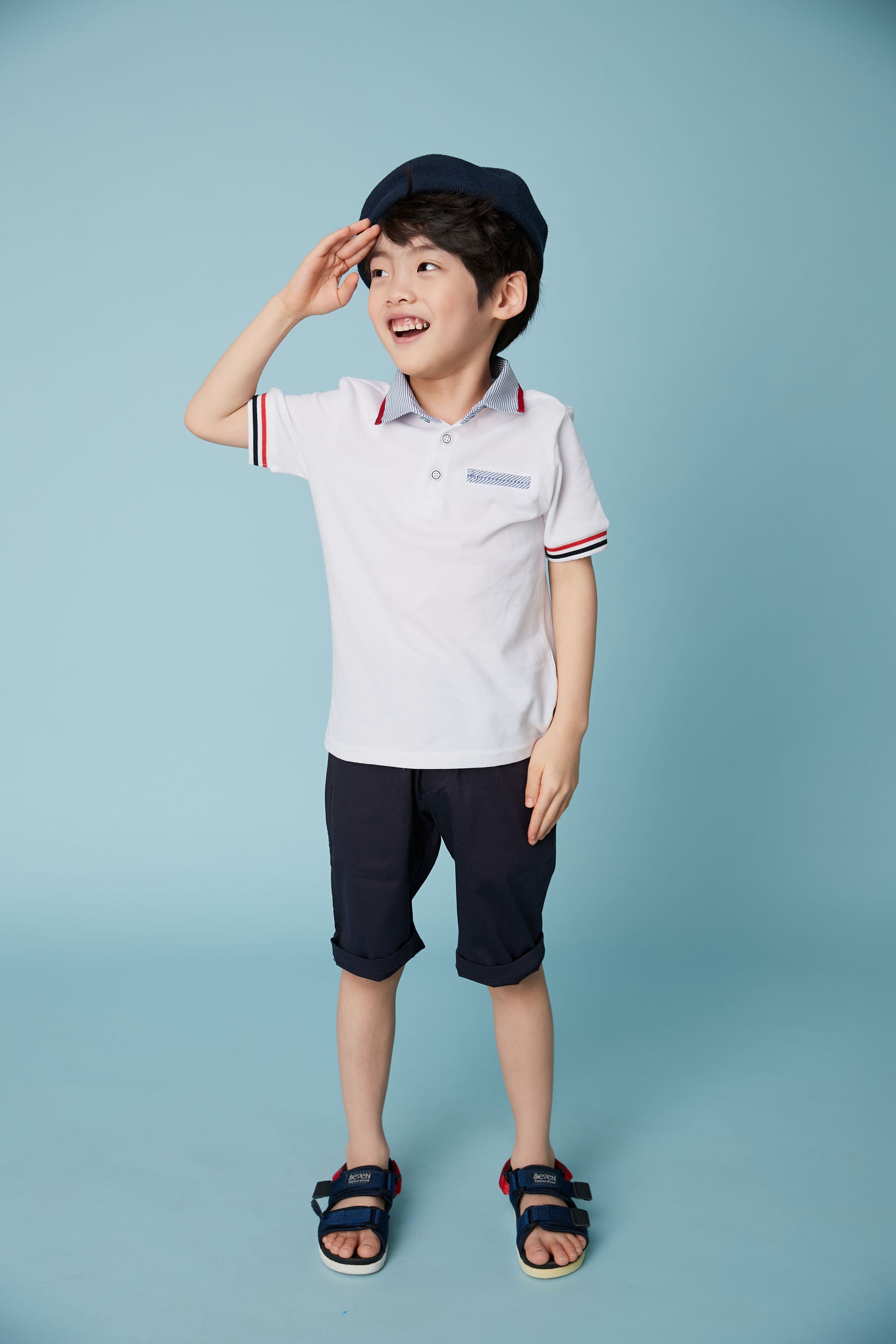 韓國 Coco Bang - 英國風POLO衫-白