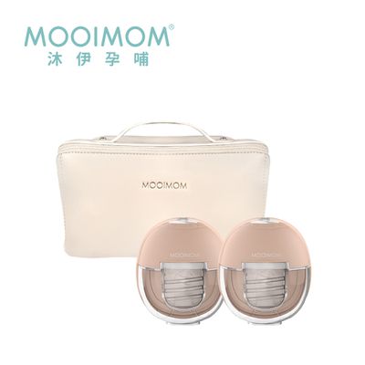 沐伊孕哺 MOOIMOM - X1智能恆溫免手持電動吸乳器 豪華雙入組