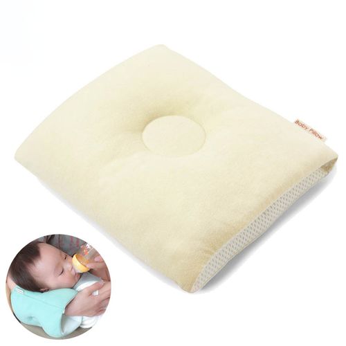 日本Makura - 【Baby Pillow】輕便型透氣授乳臂枕-象牙色 (S (約長18 x寬18 x高6cm))