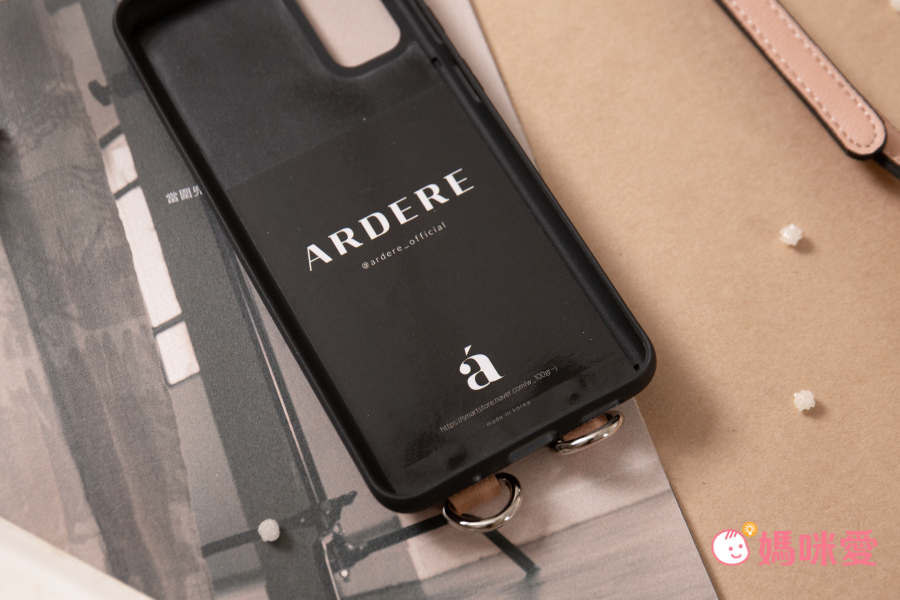 韓國 ARDERE - 附卡夾背繩防摔手機殼-薰衣紫