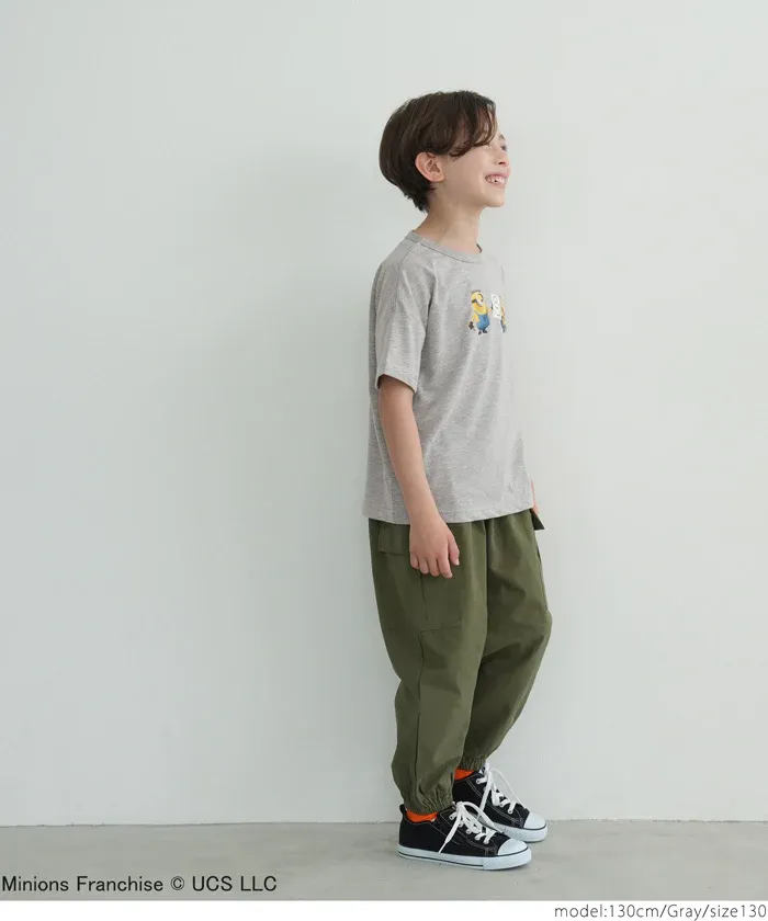 日本 COCA - 聯名款卡通印花短袖上衣-小小兵-深藍