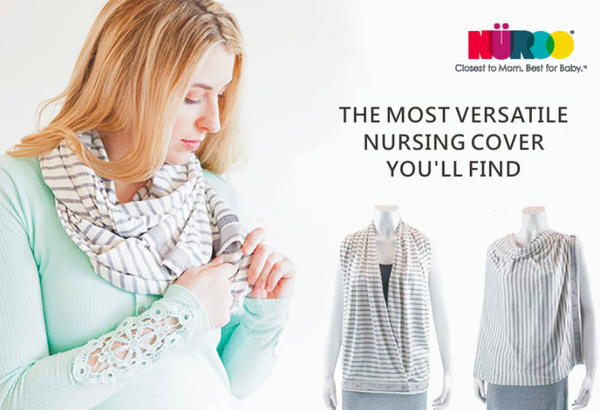 美國 NUROO 唯美哺乳圍巾、三階段成長包巾、多功能蓋毯