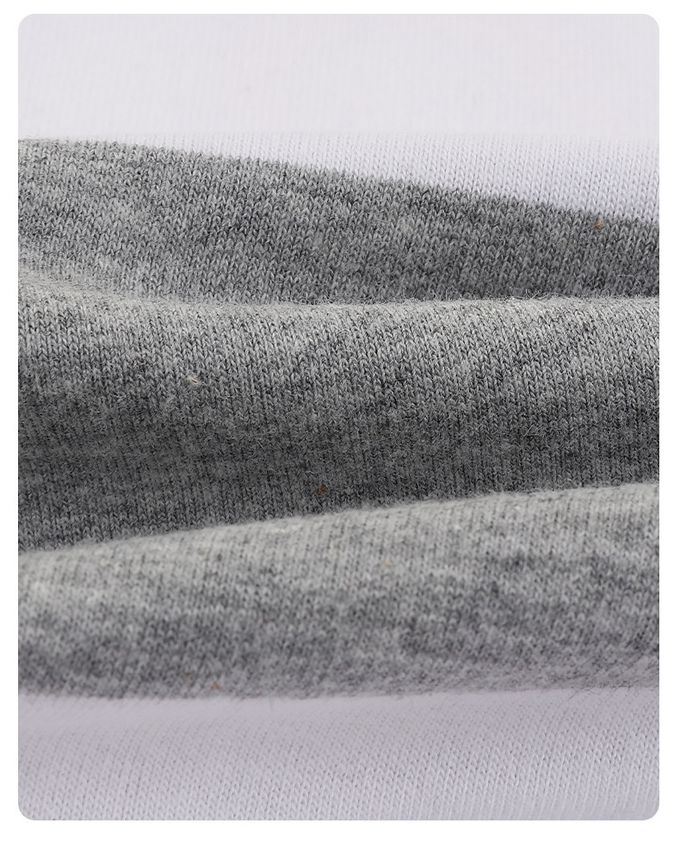 童趣圓領條紋長袖上衣-LOVE-灰色