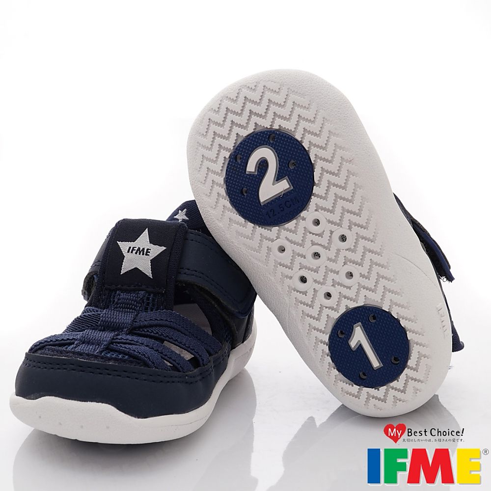 日本IFME - 速乾水涼鞋(寶寶段)-淺藍