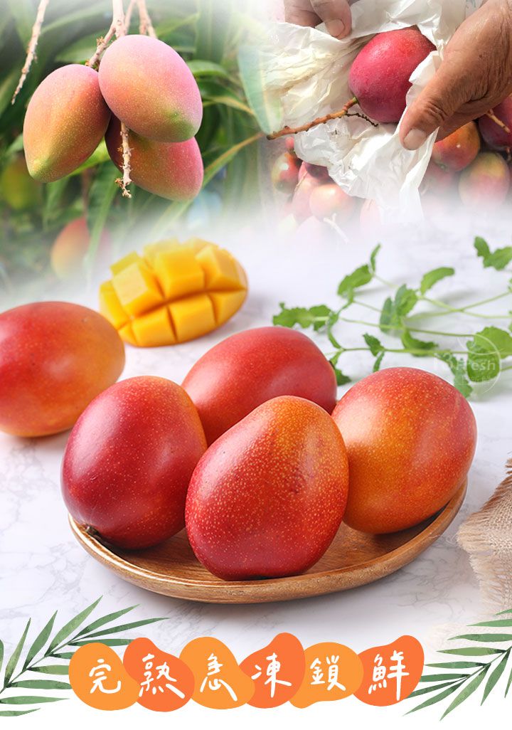 愛品鮮 - 鮮凍愛文芒果冰棒2盒10支組