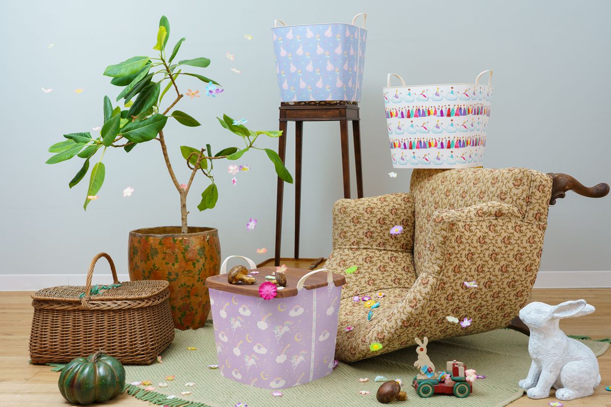 日本stacksto - 日本 Stacksto X fafa 聯名收納籃-(天鵝)