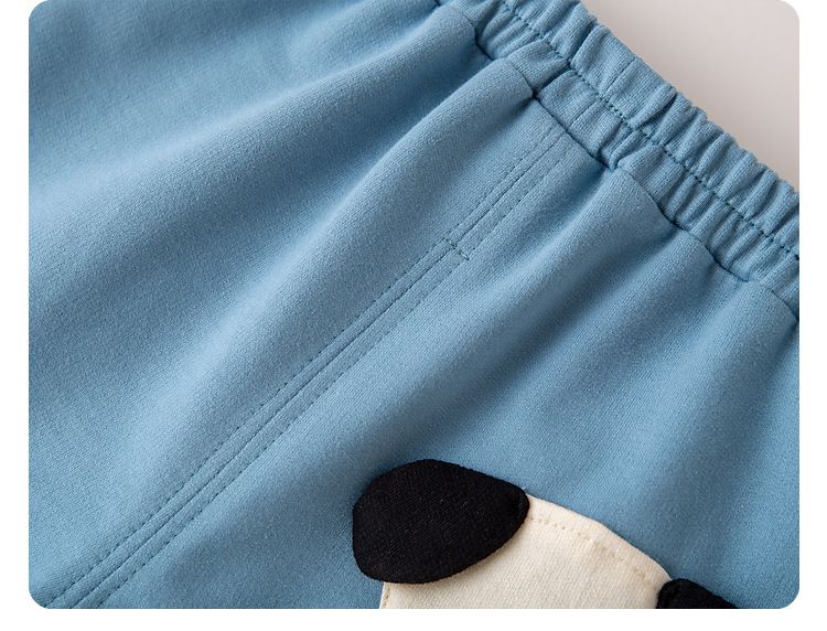 Q萌腰鬆緊短褲-小象-灰色