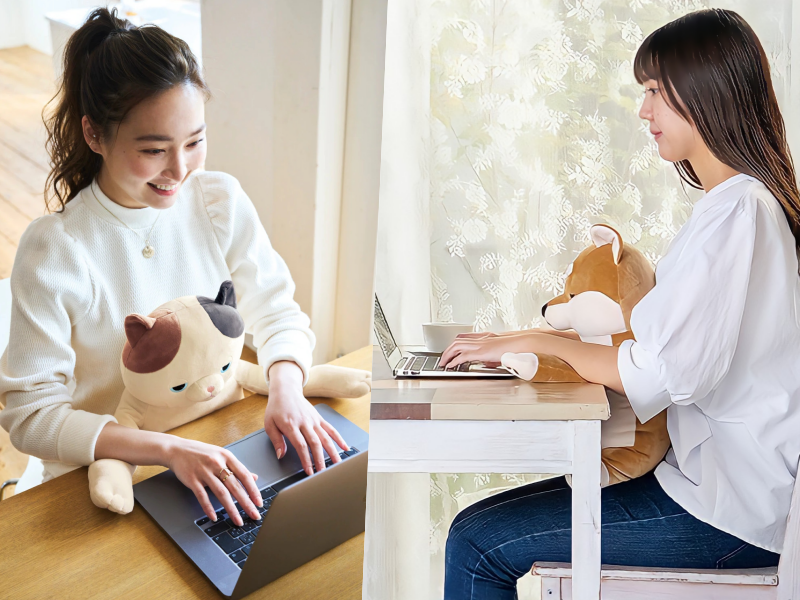 挺胸不駝背！日本 LIV HEART ♡ 坐姿調整抱枕，動物造型超療癒