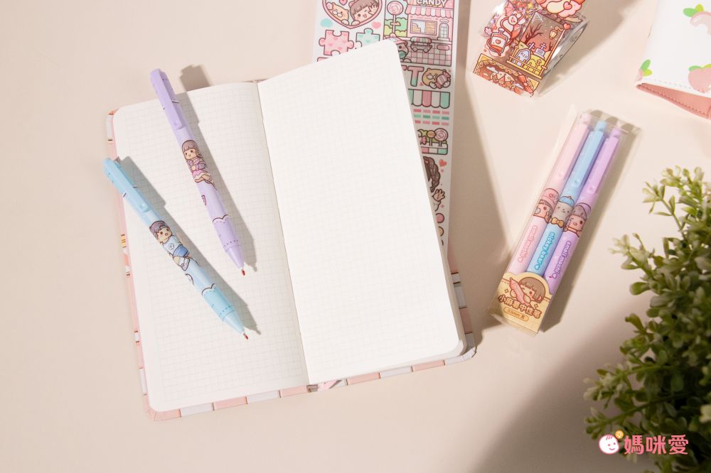 小麻糬方格內頁手帳本/筆記本-糖果小屋 (19.1x9.4cm)