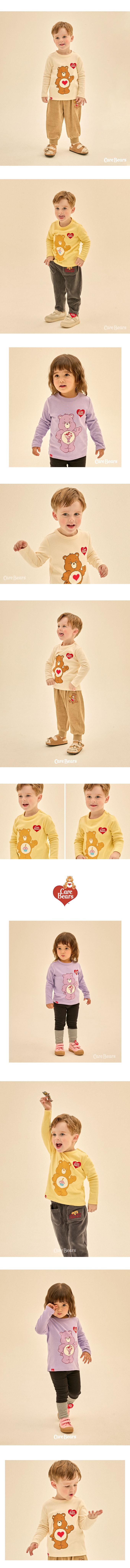 韓國 Care Bears - 聯名款彩虹熊熊印長袖上衣-紫