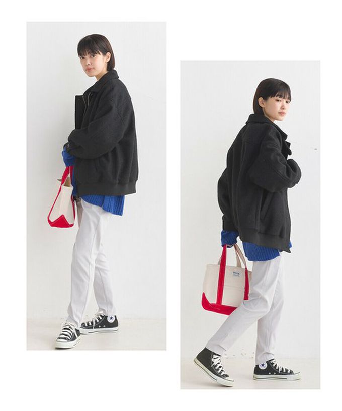 日本 OMNES - 絨毛感率性翻領夾克外套-炭灰