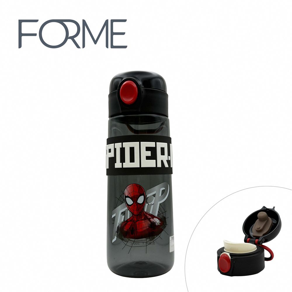 正版授權兒童水壺 直飲彈跳冷水壺 活力杯-蜘蛛人/紅 (620ml)
