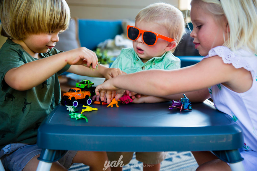 美國 ZOE - 兩椅一桌雙人組合-附白色小餐盤-冰雪藍