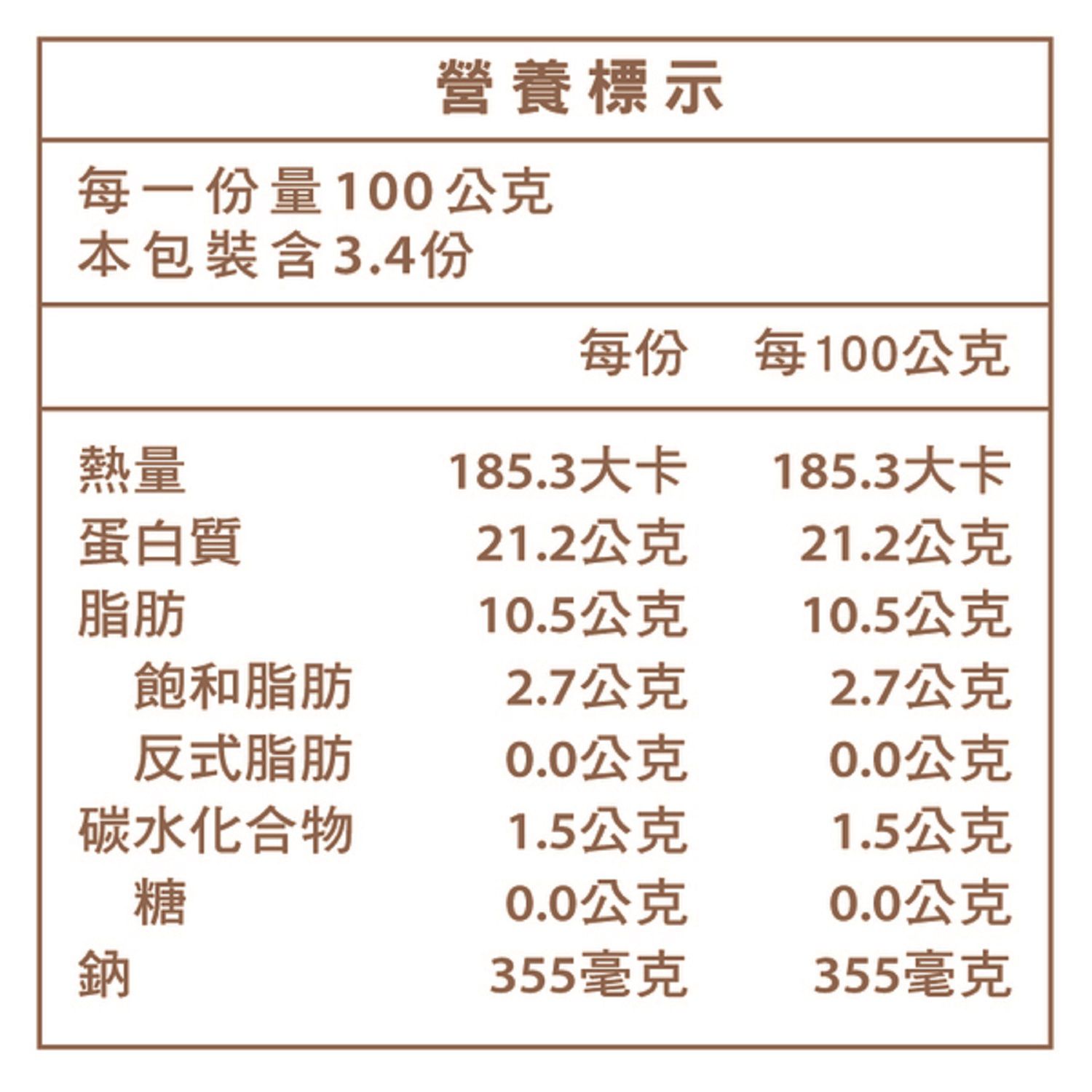 洽富 - 星級嫩燻腿-兩支/包-340g/包