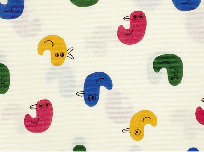 韓國 Ppippilong - 親膚緹花短袖家居服-童趣小雞-米