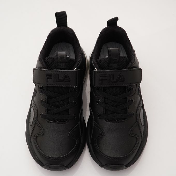 FILA - FILA氣墊純黑運動鞋-3-J811X-000黑(中大童段)-運動鞋-黑