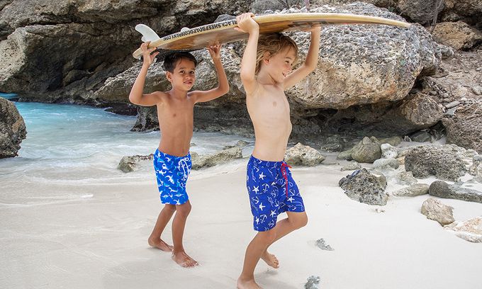 德國Playshoes - 抗UV防曬速乾男童海灘褲-航海