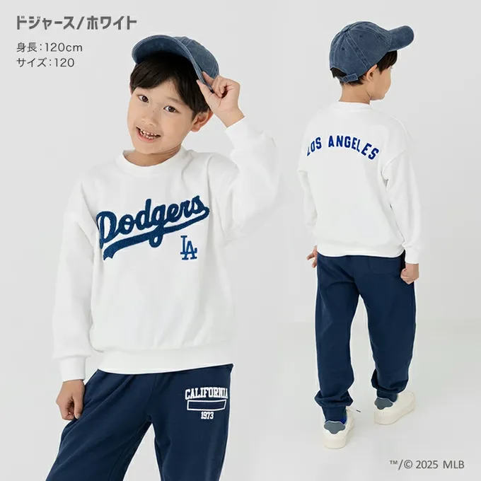 日本 Chil2 - MLB聯名 立體刺繡縮口長袖上衣-紐約洋基-黑