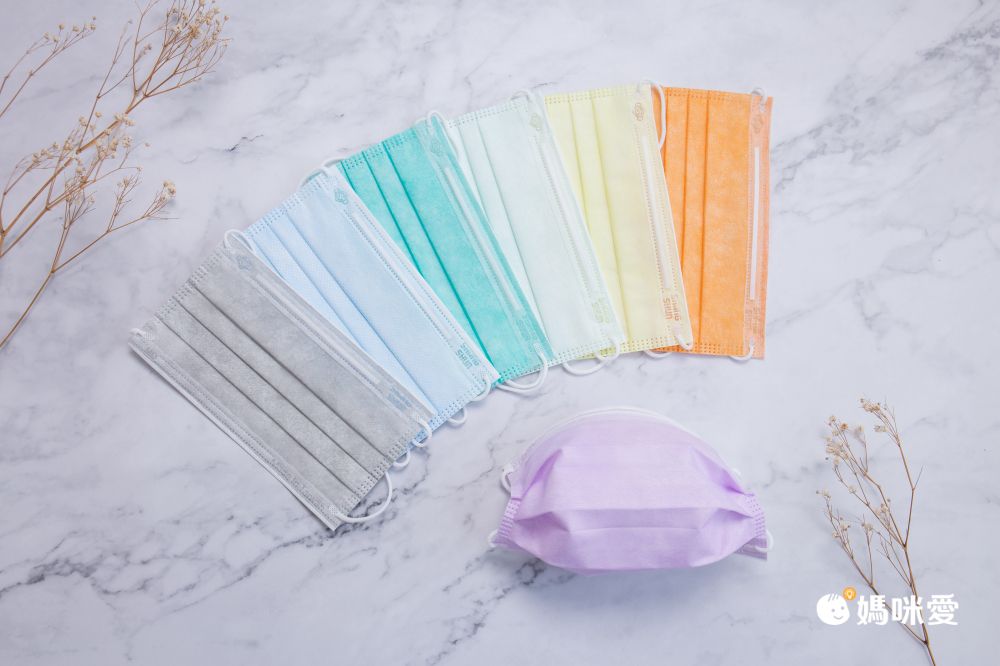 上順醫材 SHANG SHUN - 馬卡龍系列成人三層醫療級/MD雙鋼印/台灣製平面口罩-馬卡龍系列-沁涼藍 (17.5*9.5cm (±0.5))-50入/盒(未滅菌)