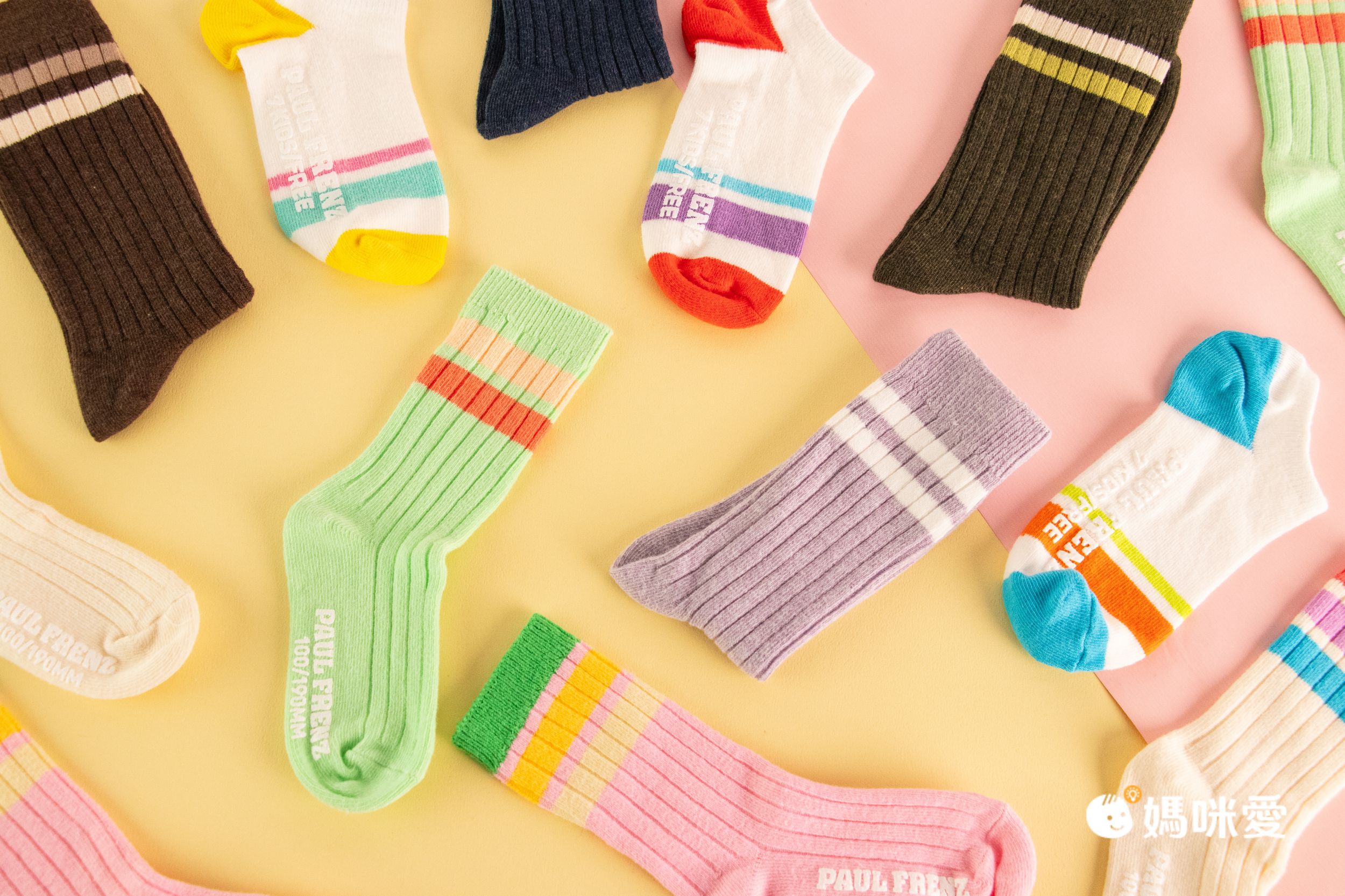 韓國 PAUL FRENZ - (3入組)韓製彈力中長筒襪-CHRIS