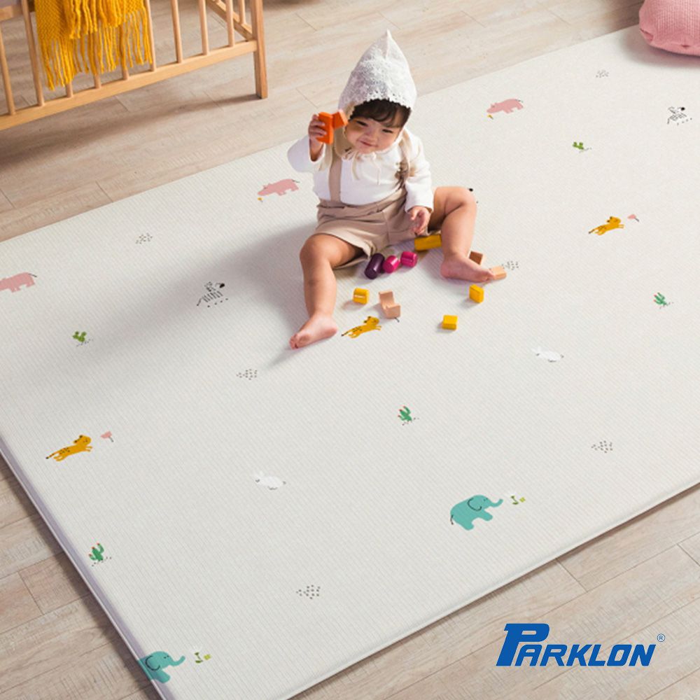 PURE SOFT 系列 雙面加厚1.2CM 爬行地墊 - 叢林好友 (130x190x1.2cm)