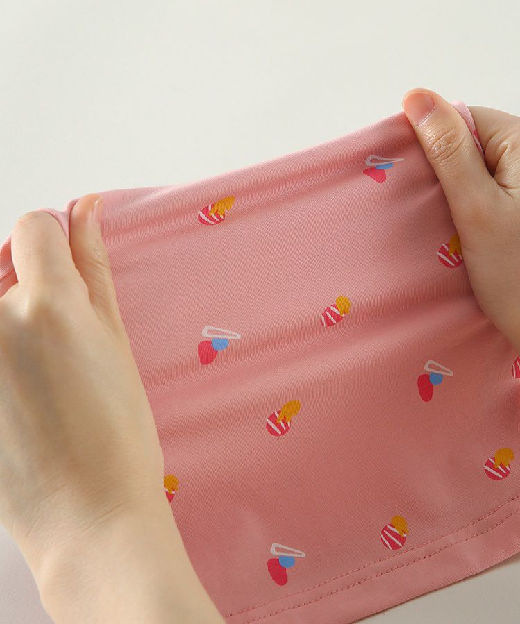 海軍領連身洋裝-滿版小圖-粉色