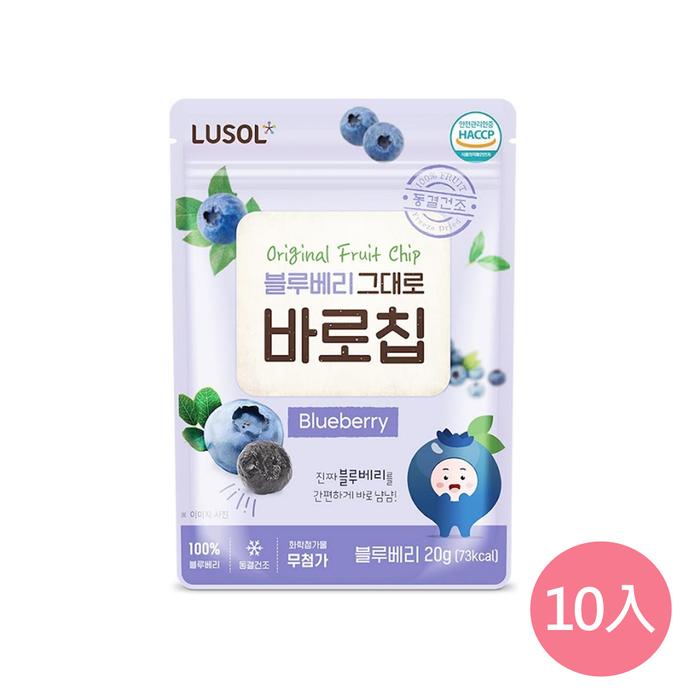 韓國 LUSOL - 水果乾(12m+) (藍莓)-20gX10袋