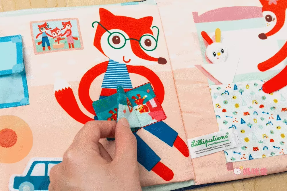 刺激五感【 比利時 Lilliputiens 】新生兒玩具｜寶寶布書