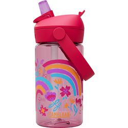 CamelBak - Flip Straw 兒童吸管運動水瓶RENEW-彩虹花卉 (400ML)