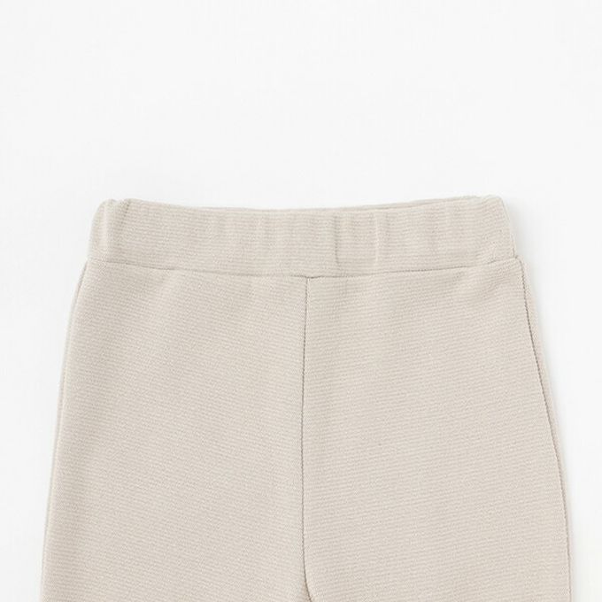 日本 Lycee mine - 彈力荷葉邊微喇叭長褲-粉紅