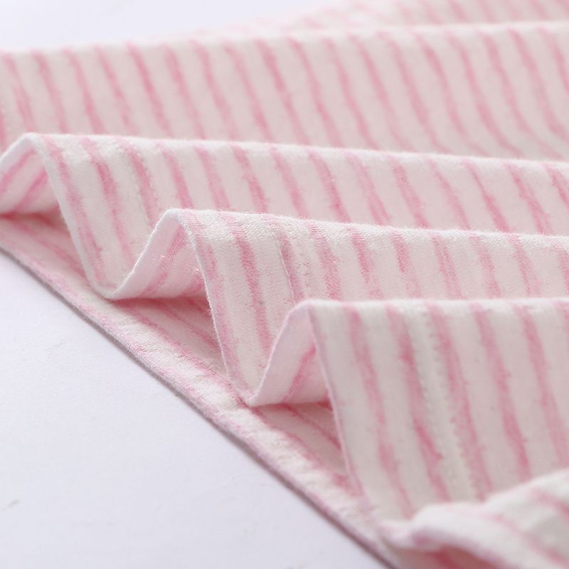 MAMDADKIDS - 純棉短袖套裝/家居服-條紋上衣-粉色