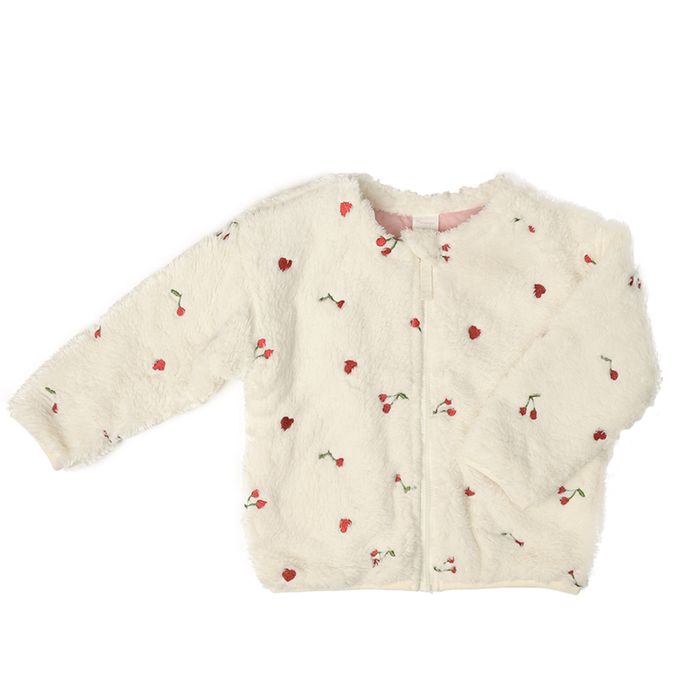 akachan honpo - 刷毛夾克-米白色