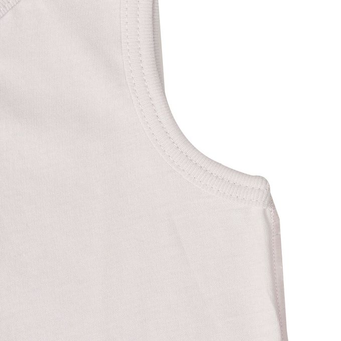 akachan honpo - 涼爽無袖前開式包屁衣-純棉 2件組-紫色