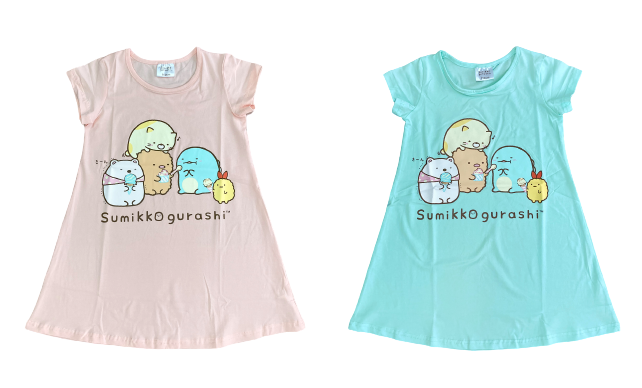 角落小夥伴 - 冰瓷棉角落生物少女連身衣-粉