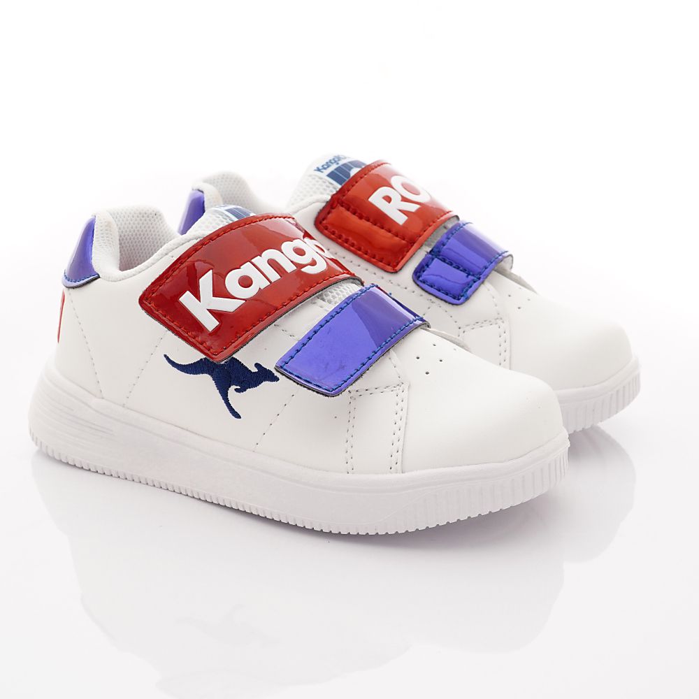 KangaROOS - 金屬記憶鞋墊板鞋(中小童段)-白藍紅