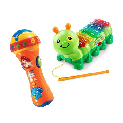 Vtech - 寶寶麥克風+音樂毛毛蟲-綠色