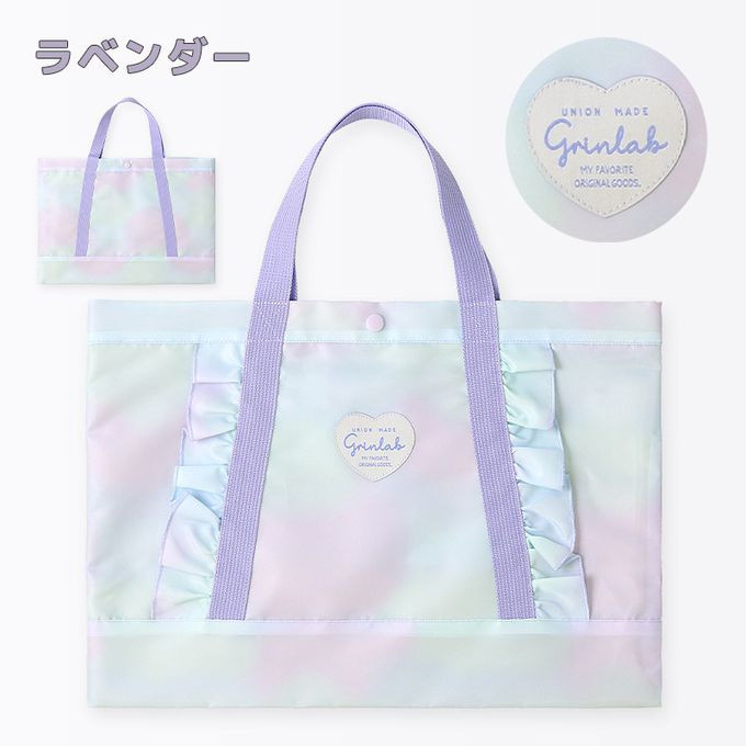 日本 ZOOLAND - 潑水加工 上學好用大容量肩背/手提包-荷葉邊-粉紅 (約30x42cm)