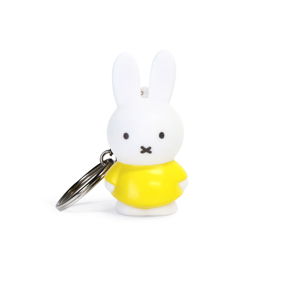 Miffy-MIFFY米菲兔商店 - Miffy 米菲兔經典款公仔鑰匙圈吊飾 - 黃色