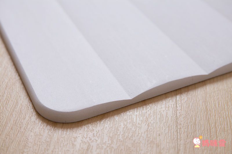 森呼吸 - 台灣製波浪人體工學珪藻土吸水地墊/ 1入組-白 (XL)-60x40x0.8cm