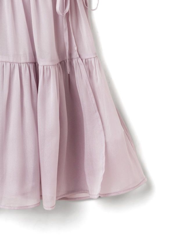 日本 GRL - 微浪漫蛋糕層次五分袖短版洋裝-粉