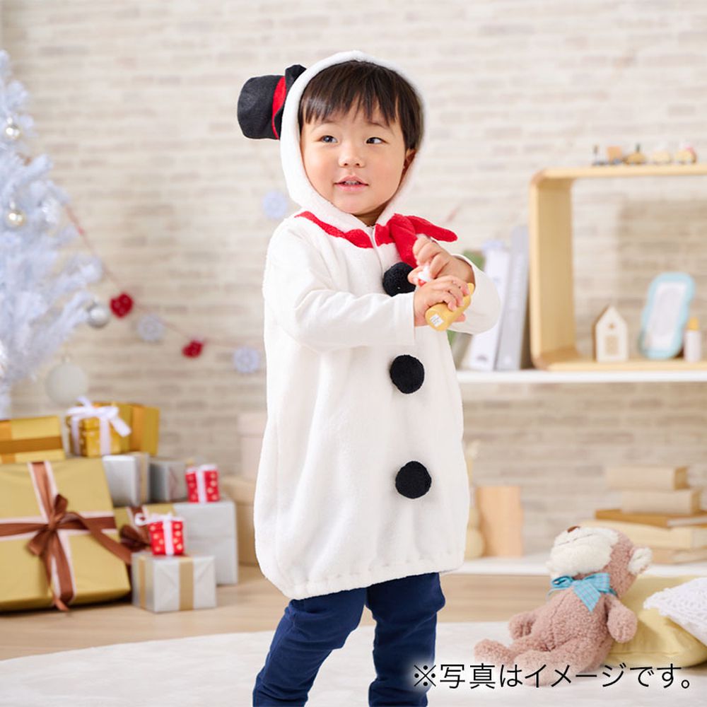 聖誕背心-雪人-米白色 (80~90cm)