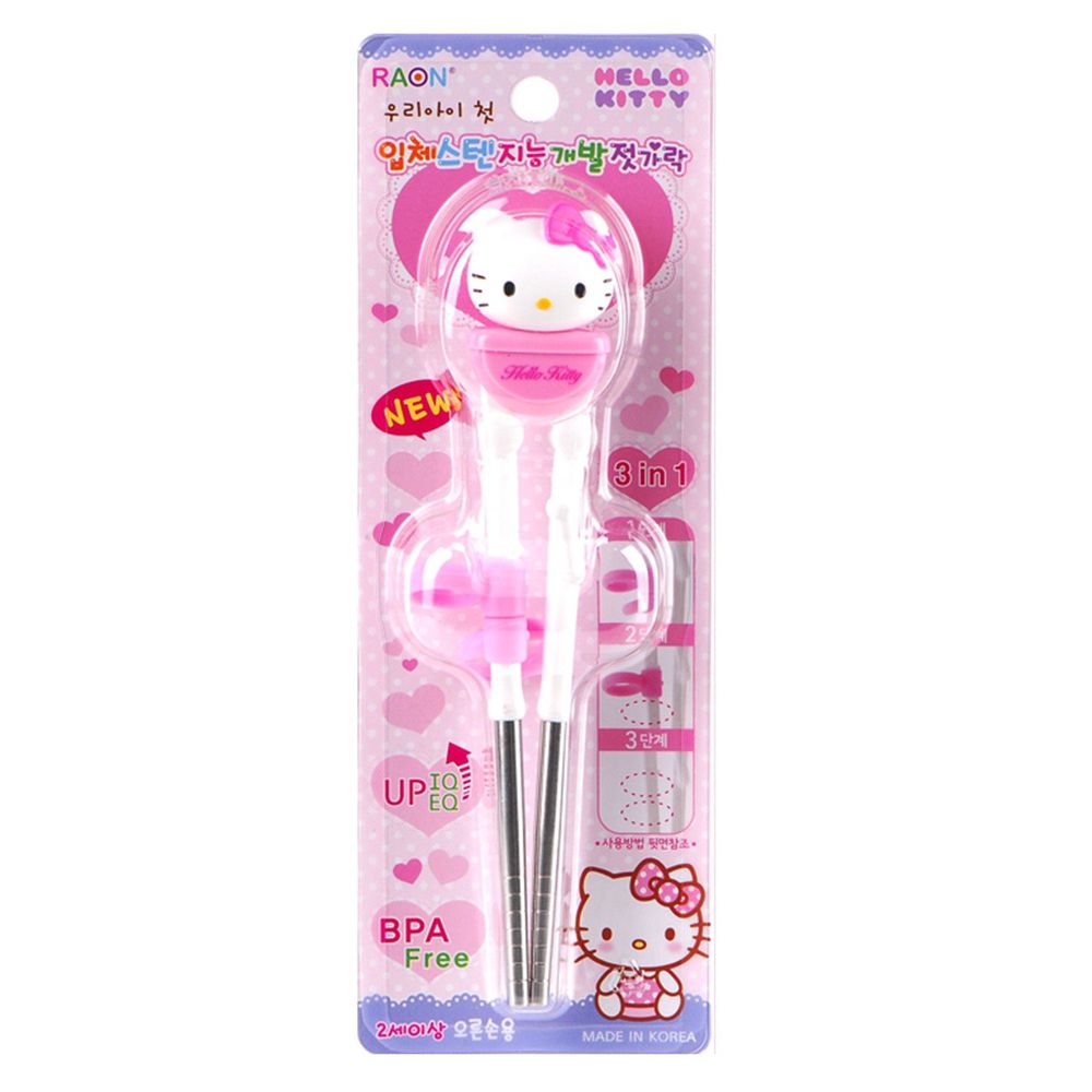 RAON - Hello Kitty 3D 不銹鋼筷-右手