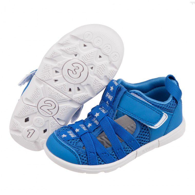 日本IFME - 天藍和風兒童機能水涼鞋