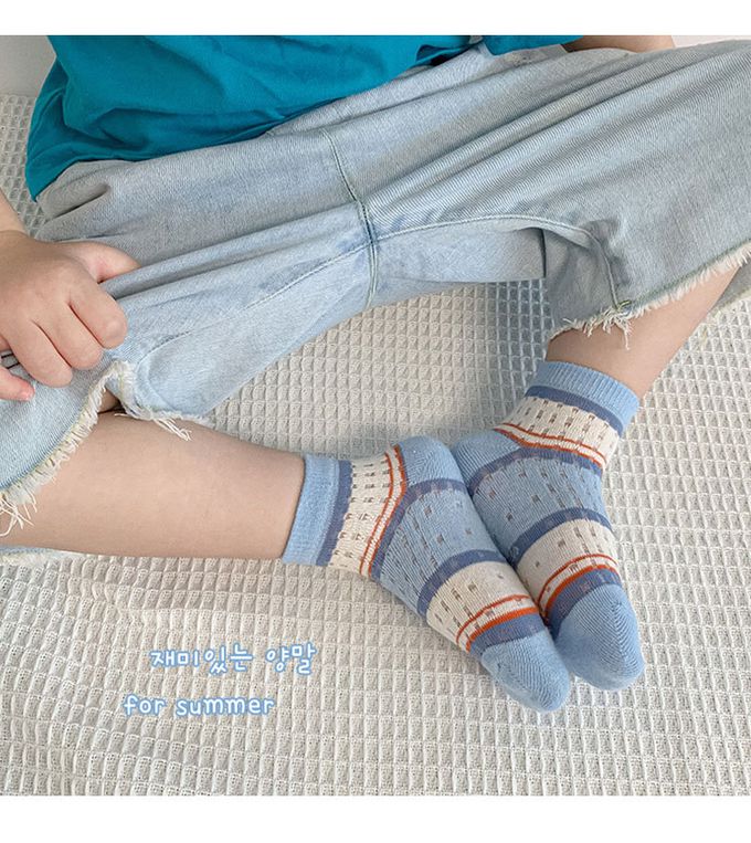 JB clothes - 五入一組-1168假日小熊網眼襪